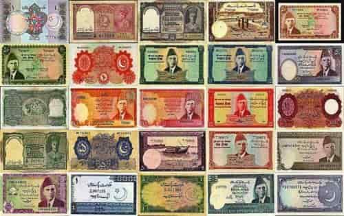 Types Pakistani Currency Notes and Coins
