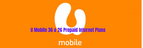U Mobile 36 & 26 Prepaid Internet Plans